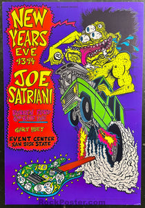 BGP-89 - Joe Satriani - New Year's Eve -  1993-94 Poster - San Jose - Excellent