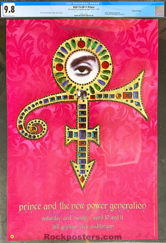 AUCTION - BGP-73 - Prince - 1993 Poster - Bill Graham Civic - CGC Graded 9.8