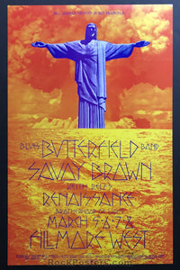 AUCTION - BG-221 - Savoy Brown - Butterfield Blues Band - David Singer Signed - 1970 Poster - Fillmore West - Mint
