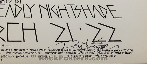 AUCTION -  BG-224 - Chuck Berry - David Singer Signed - 1970 Poster - Fillmore West -  Mint