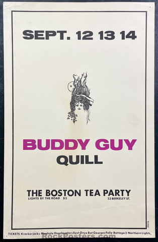 AUCTION - Buddy Guy - 1968 Poster - Boston Tea Party - Excellent