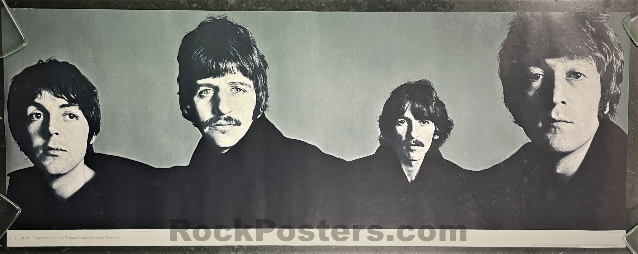 AUCTION - The Beatles - 1967 Look Magazine - 5 Poster Set - Richard Avedon