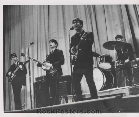 The Beatles - Live Performance 1963 Photo - Wide World -  Excellent