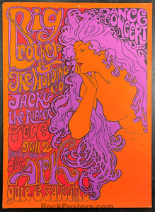 AUCTION - AOR-2.309 - Janis Joplin Big Brother - 1967 Poster - Ark Sausalito - Excellent