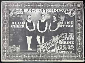 AUCTION -  Janis Joplin Big Brother - 1969 Poster -  Shrine Expo, Hall - Very Good