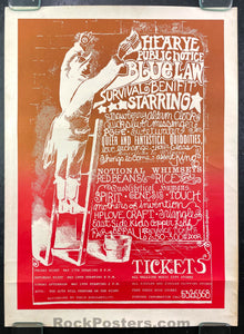 AUCTION - Spirit Hourglass - 1968 Poster - Blue Law (The Bank) - Excellent
