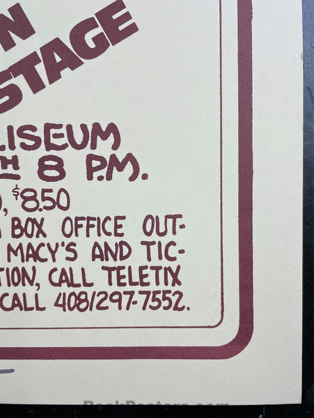 AUCTION - David Bowie - Randy Tuten Signed - 1978 Poster - Oakland Coliseum - Near Mint Minus