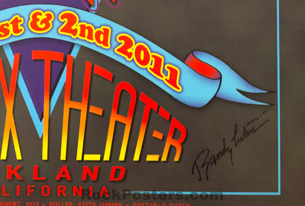 Auction - Buffalo Springfield Reunion - 2011 Poster - Randy Tuten Signed - Fox Theatre Oakland - Mint