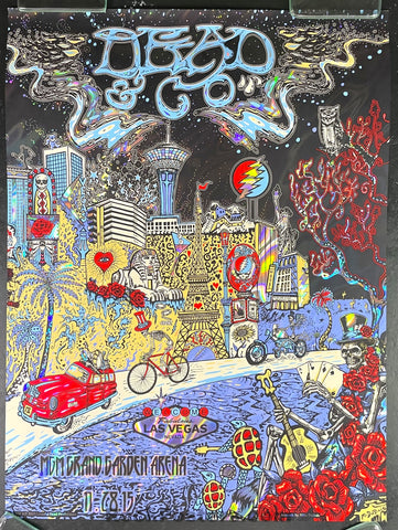 Dead & Company - Bob Weir - Dubois '15 - Lava Foil Poster  - MGM Las Vegas - Excellent