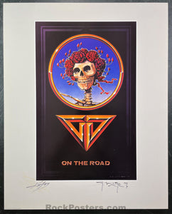 AUCTION - Alton Kelley Collection - Grateful Dead -  On The Road Poster - Mouse Kelley Double Signed - Near Mint