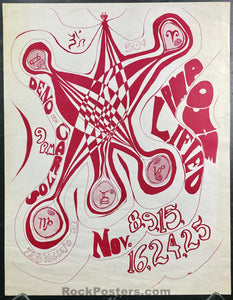 AUCTION - Deno and Carlos - 1967 Poster - North Beach San Francisco - Excellent