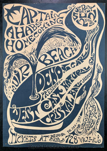 AUCTION - Capt. Ahab's Homecoming - 1967 Concert Poster - Muir Beach - Very Good