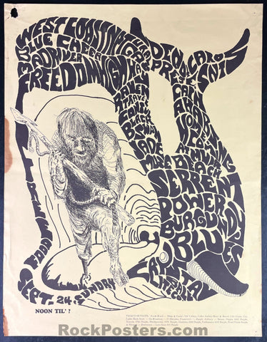 AUCTION - Blue Cheer - 1967 Silkscreen Poster - Muir Beach - Very Good