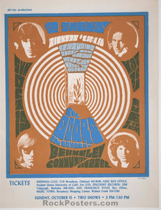AUCTION - The Doors - 1967 Handbill - Berkeley Community Theater - Near Mint 
