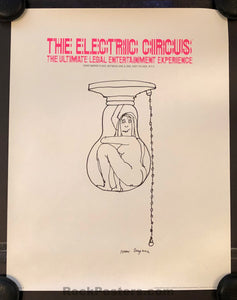 AUCTION - Electric Circus - Tomi Ungerer - 1969 Poster - New York City - Near Mint Minus