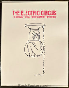 AUCTION - Electric Circus - Tomi Ungerer - 1969 Poster - New York City - Near Mint Minus