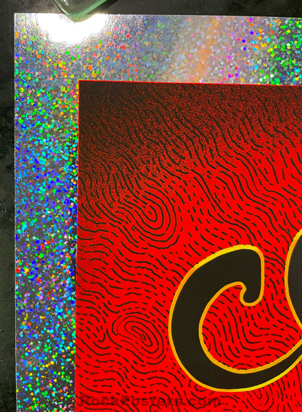 AUCTION - Emek - Coachella '13 Silkscreen - Red Glitter Foil - Edition of 15 - Near Mint