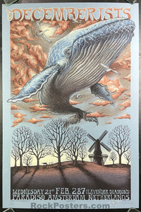 AUCTION - Emek - The Decemberists Amsterdam '07 - Frost Variant Silkscreen Poster - Edition of 15 - Mint