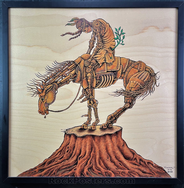 AUCTION - Emek - End of Trail '08 - Large Woodcut Edition of 2 - Near Mint