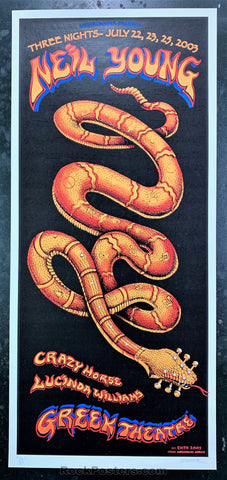 AUCTION - Emek - Neil Young & Crazy Horse - 2003 Poster - Greek Theater - Near Mint