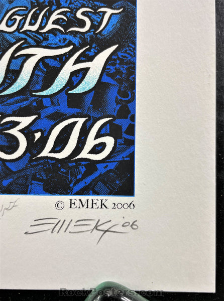 AUCTION - Emek - Pearl Jam Santa Barbara '06 - Big Wave Artist Proof Edition - Mint
