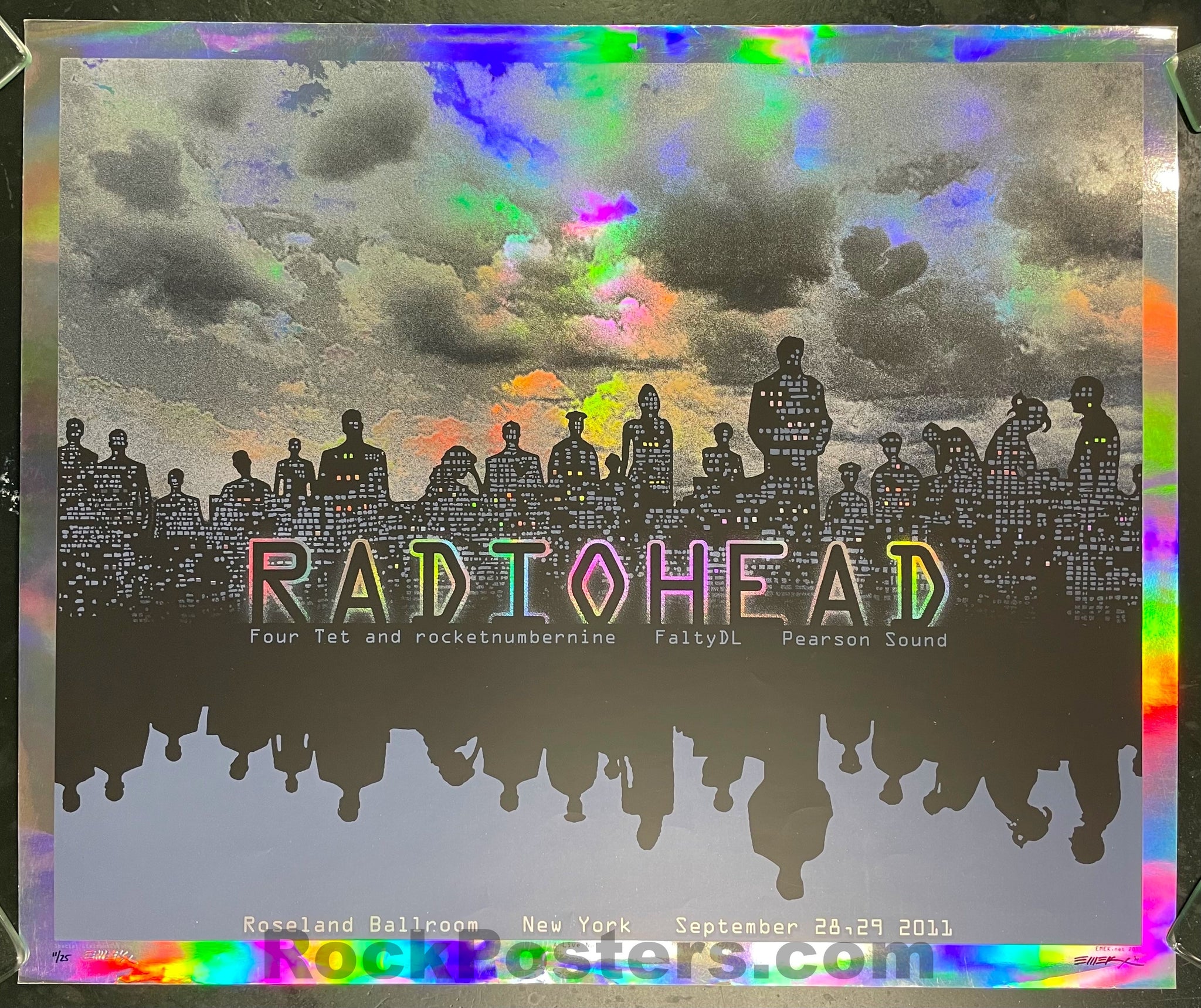 AUCTION - Emek - Radiohead - New York City '11 - Foil Variant - Edition of 25 - Very Good