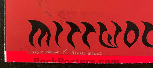 AUCTION - Emek - Tool Berlin '06 - Black Blood & Orange Double-Sided Test Proof - Edition of 1 - Good