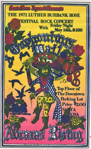 AUCTION - Psychedelic - Santa Rosa - 1971 Concert Handbill - Excellent
