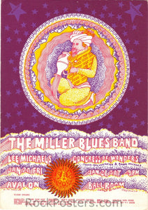 FD44 - Miller Blues Band Postcard - Avalon Ballroom (20-Jan-67) Condition - Near Mint