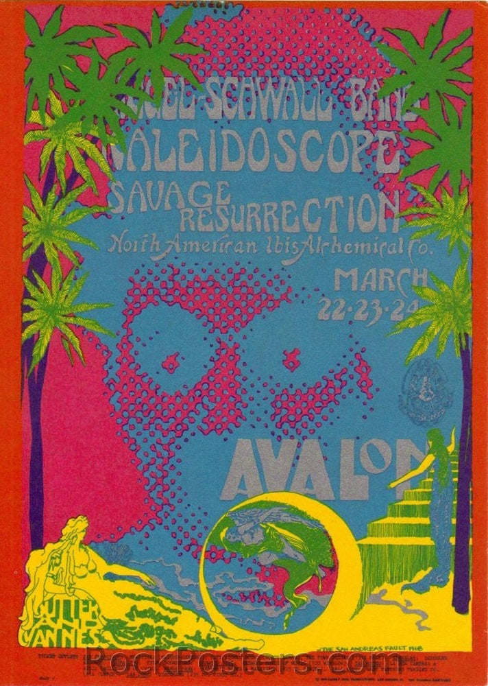 FD111 - Siegal Schwall Postcard - Avalon Ballroom (22-Mar-68) Condition - Mint