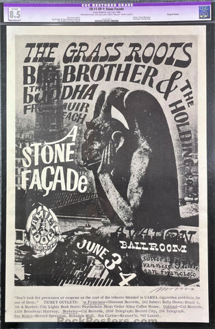 AUCTION - FD-11 - Big Brother -  1966 Poster - Moscoso Signed - Avalon Ballroom - CGC Graded 8.5
