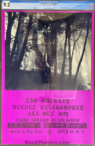 AUCTION - FD-128 - Tim Buckley - Velvet Underground - 1968 Poster - Avalon Ballroom - CGC Graded 9.2