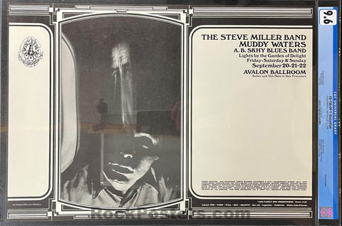 FD-138 - Steve Miller Muddy Waters - 1968 Poster - Avalon Ballroom - CGC Graded 9.6