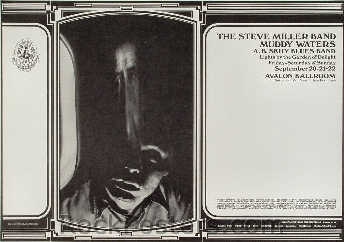 FD138 - Steve Miller Poster - Avalon Ballroom (20-Sep-68) Condition - Near Mint