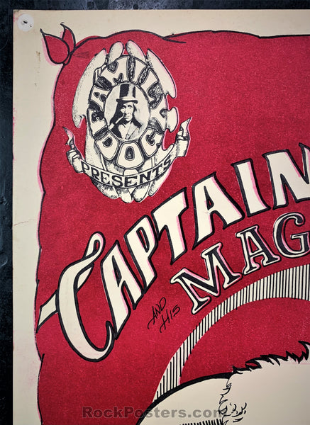 AUCTION - FD-13 - Captain Beefheart Poster - Mouse Signed - Avalon Ballroom - Very Good