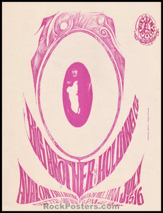 AUCTION - FD- 17A - Love Big Brother Janis Joplin - 1966 Handbill - Avalon Ballroom - Near Mint