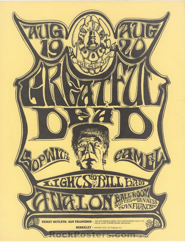 AUCTION - FD-22 - Grateful Dead - 1966 Handbill - Avalon Ballroom - Near Mint
