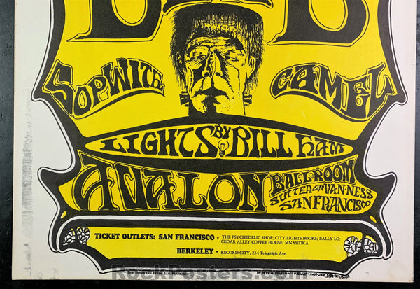 AUCTION - FD-22 - Grateful Dead - 1966 Poster - Avalon Ballroom - Near Mint