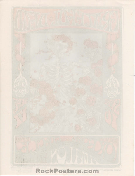AUCTION - FD-26 - Grateful Dead Skeleton & Roses - 1966 Handbill - Near Mint