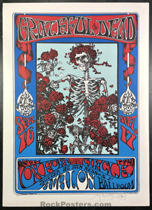 AUCTION - FD-26 - Grateful Dead - Skeleton & Roses - Mouse Signed - Silkscreen Poster - Edition of 350 - Near Mint Minus