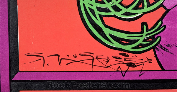 AUCTION - FD-29 - Big Brother Janis Joplin - Mouse Signed - 1966 Poster - Avalon Ballroom - Near Mint Minus