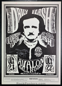 FD-31 - Daily Flash - Mouse Signed - 1966 Poster - Avalon Ballroom - Excellent