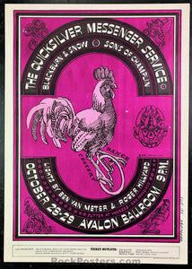 AUCTION - FD-32 - Quicksilver Moscoso - 1966 Poster - Avalon Ballroom - Near Mint