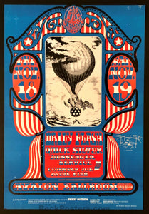 AUCTION - FD-35  - Quicksilver/Daily Flash - Stanley Mouse Signed - 1966 Poster - Avalon Ballroom - Mint