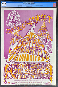 FD-37 - Buffalo Springfield - 1966 Poster - Avalon Ballroom - CGC Graded 9.2