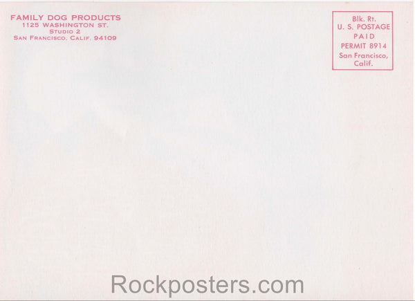 FD-43 - Moby Grape - 1967 Postcard - Avalon Ballroom - Near Mint