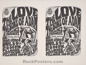 AUCTION - FD-4 - Uncut Fillmore - 1966 Handbills (2) - Near Mint