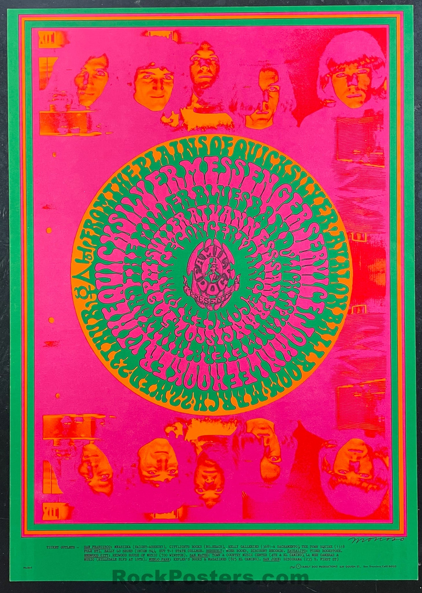 AUCTION - FD-53 - Quicksilver John Lee Hooker - 1967 Poster - Avalon Ballroom - Near Mint