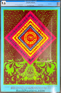 AUCTION - FD-55 - Big Brother Janis Joplin - Victor Moscoso - 1967 Poster - Avalon Ballroom - CGC Graded 9.6