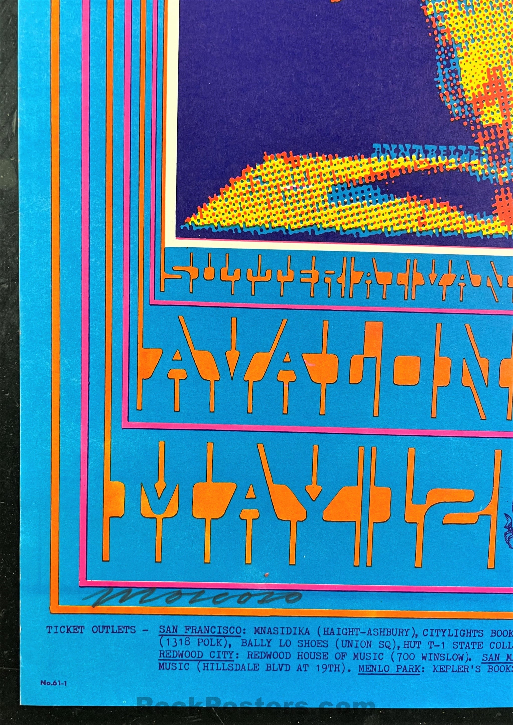 AUCTION - FD-61 - Doors Sparrow - Moscoso Signed - 1967 Poster